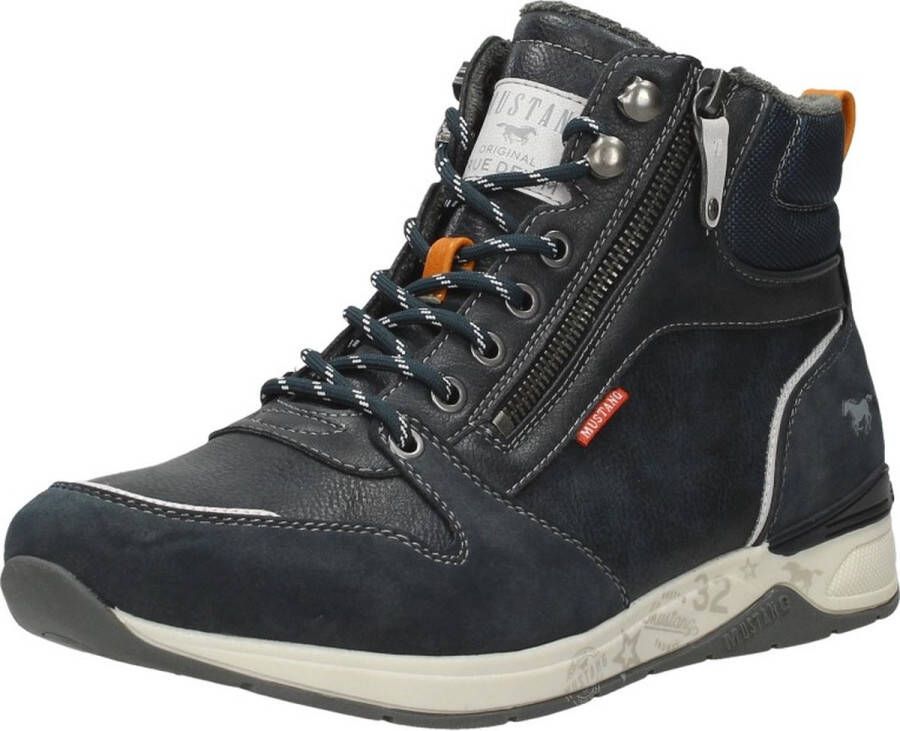 Mustang Veterschoenen Hoog Veterschoenen Hoog blauw