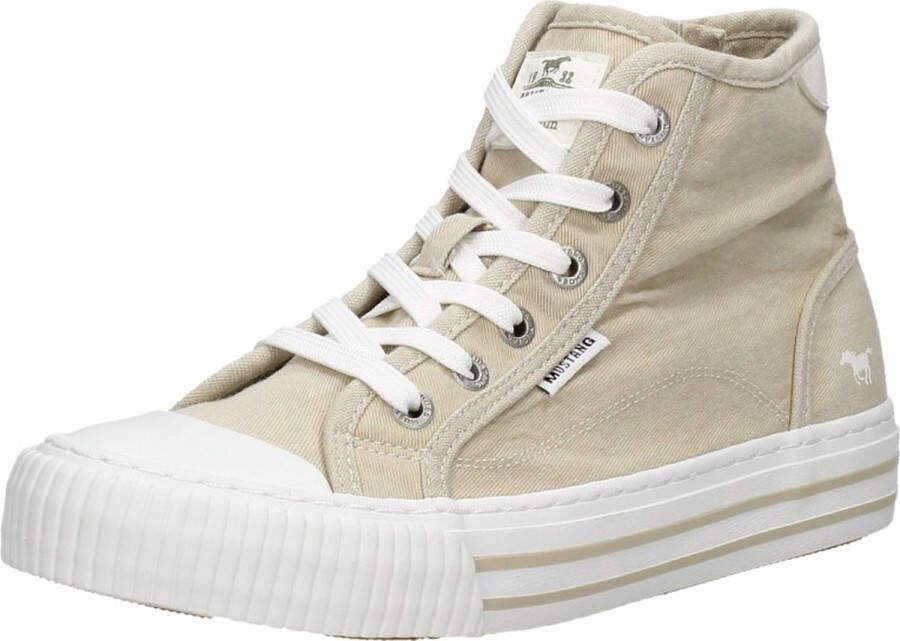 Mustang Veterschoenen Hoog Veterschoenen Hoog beige