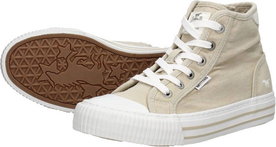 Mustang Veterschoenen Hoog Veterschoenen Hoog beige