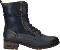 Mustang Veterschoenen Hoog Veterschoenen Hoog blauw - Blauw