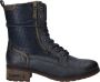 Mustang Veterschoenen Hoog Veterschoenen Hoog Blauw - Thumbnail 1