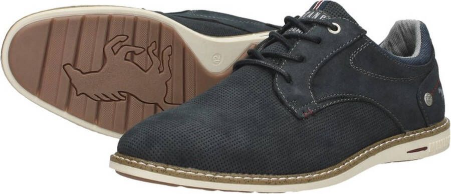 Mustang Shoes Veterschoenen vrijetijdsschoen lage schoen veterschoen met perforatie