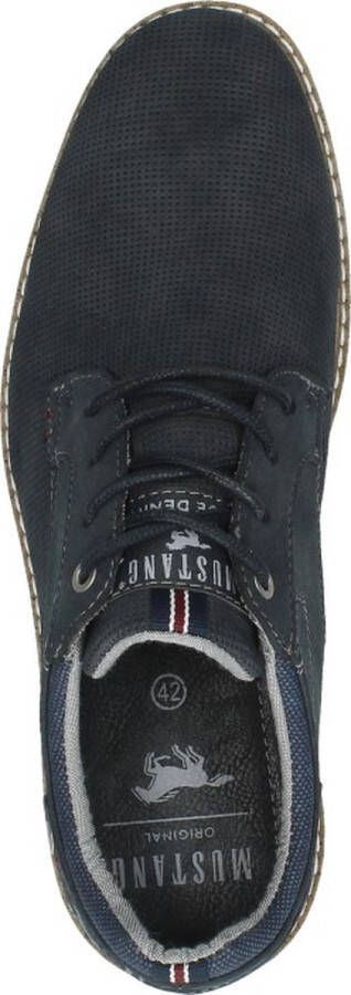 Mustang Shoes Veterschoenen vrijetijdsschoen lage schoen veterschoen met perforatie