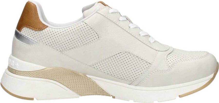 Mustang Veterschoenen Laag Veterschoenen Laag gebroken wit - Foto 2