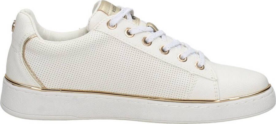 Mustang Shoes Sneakers plateausneaker veterschoen met metallic details