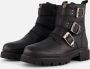 Muyters Biker boots zwart Leer Kinderschoenen - Thumbnail 1