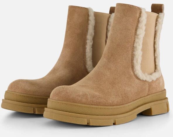 Muyters Chelsea boots cognac Suede Kinderschoenen