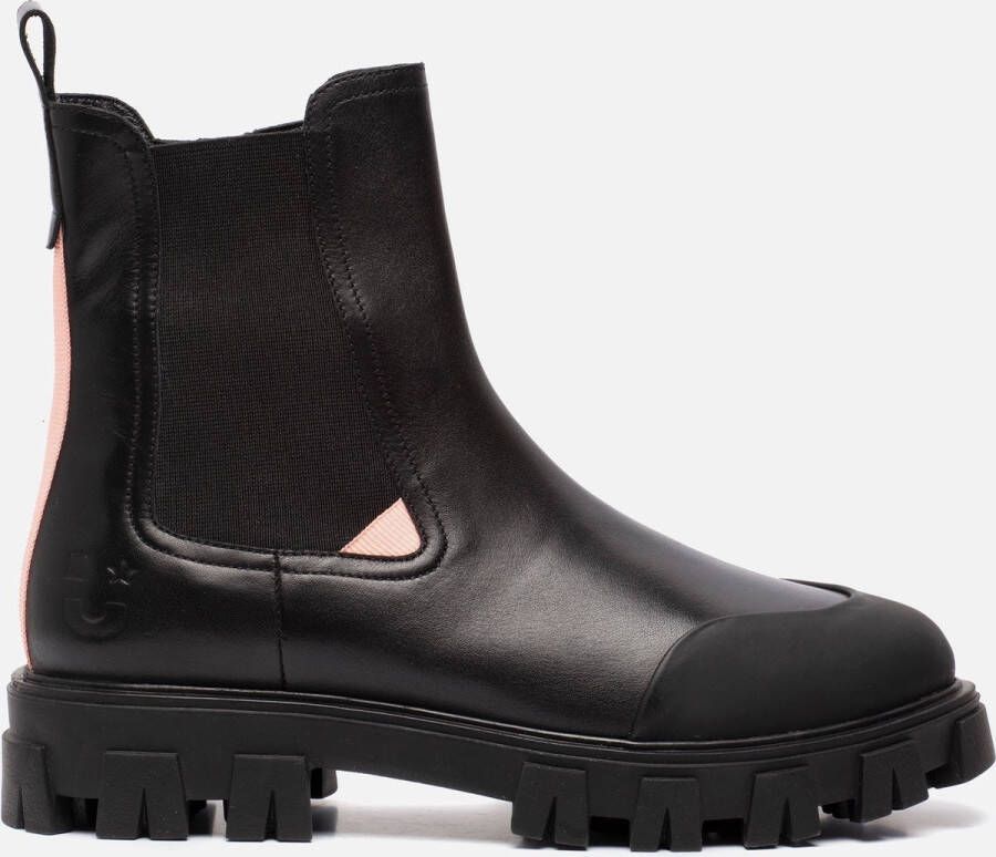 Muyters Chelsea boots zwart Leer