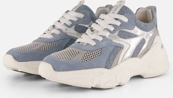 Muyters Denim Sneakers blauw Leer