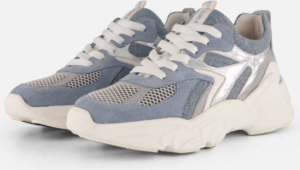 Muyters Denim Sneakers blauw Leer
