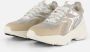 Muyters Metallic Sneakers zilver Leer Kinderschoenen - Thumbnail 1