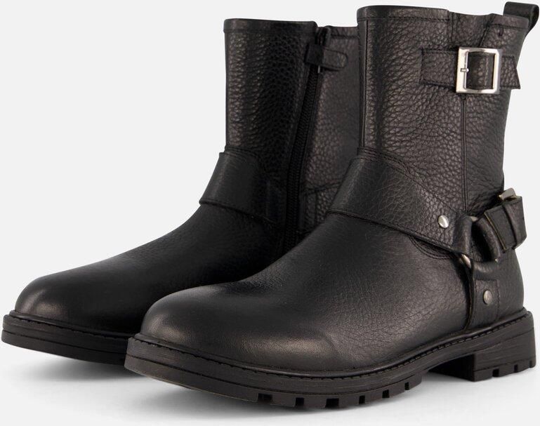 Muyters Biker boots zwart Leer Kinderschoenen