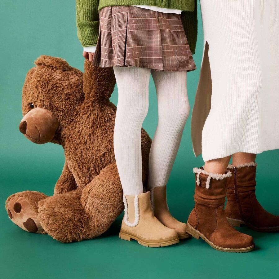 Muyters Chelsea boots cognac Suede Kinderschoenen