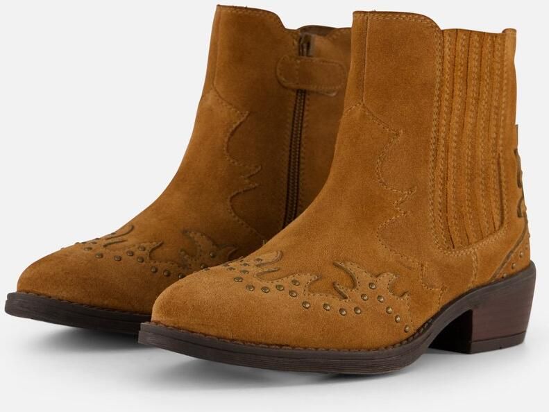 Muyters Cowboylaarzen cognac Leer Kinderschoenen