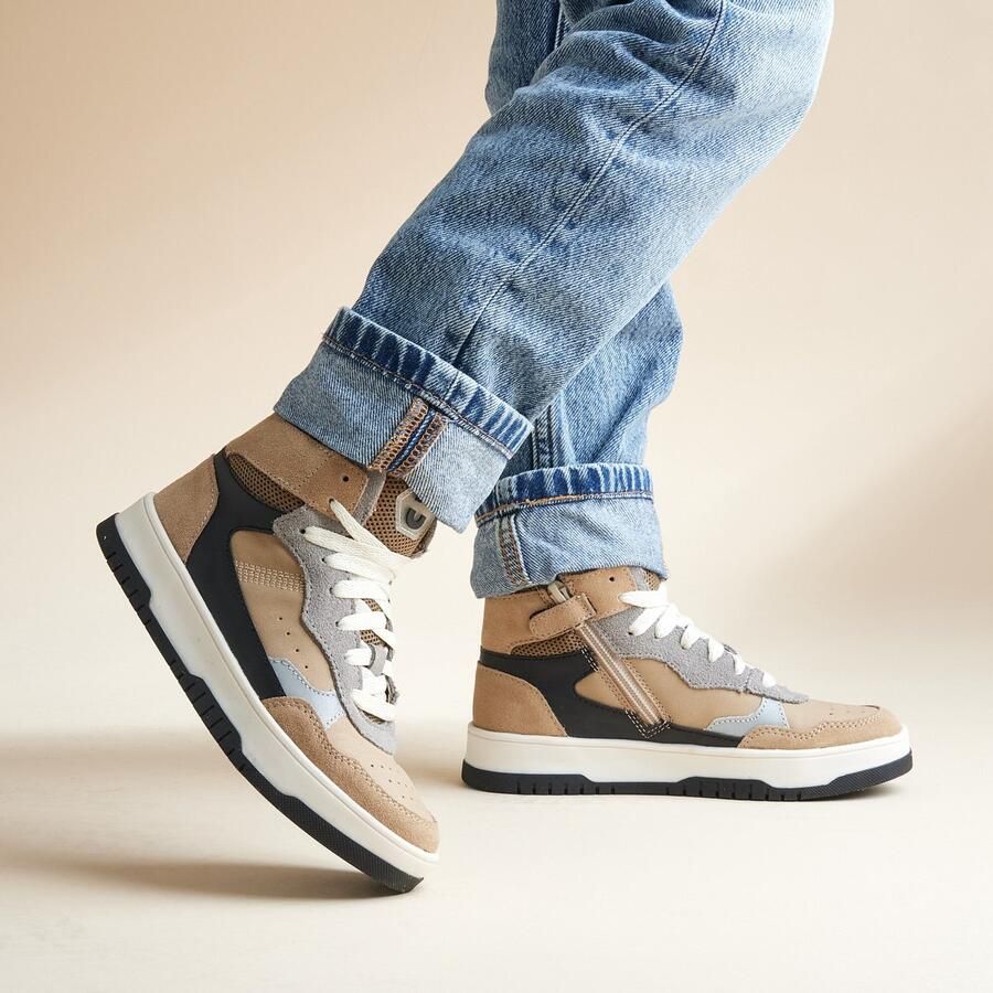 Muyters Sneakers beige Leer Kinderschoenen