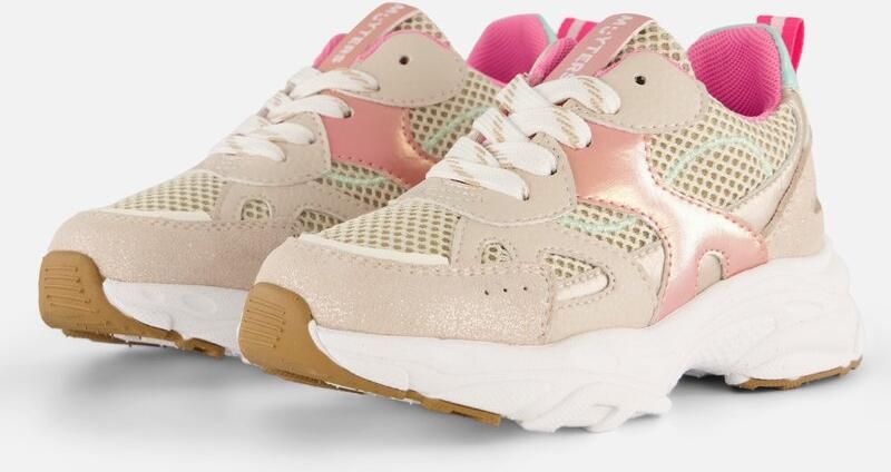 Muyters Sneakers Combi paars Suede Kinderschoenen