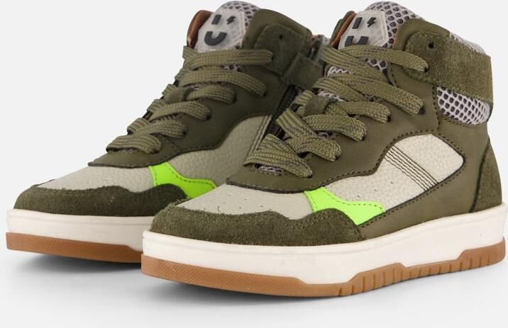 Muyters Sneakers groen Leer Kinderschoenen