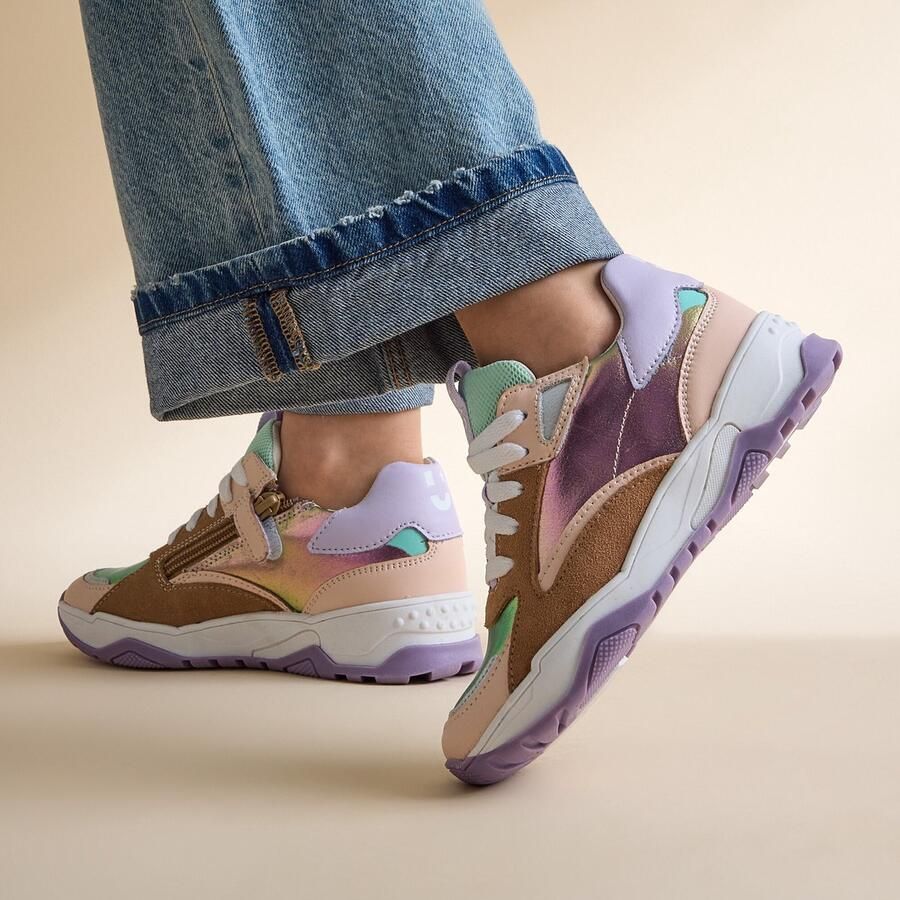 Muyters Sneakers paars Leer Kinderschoenen - Foto 2