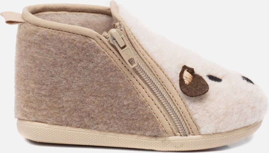 Muyters Pantoffels Beige Textiel