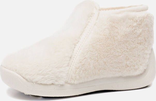 Muyters Pantoffels Wit Textiel 750607