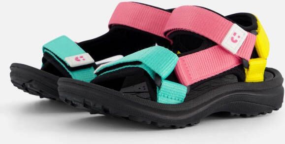Muyters Sandalen zwart Textiel