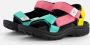 Muyters Sandalen zwart Textiel - Thumbnail 1
