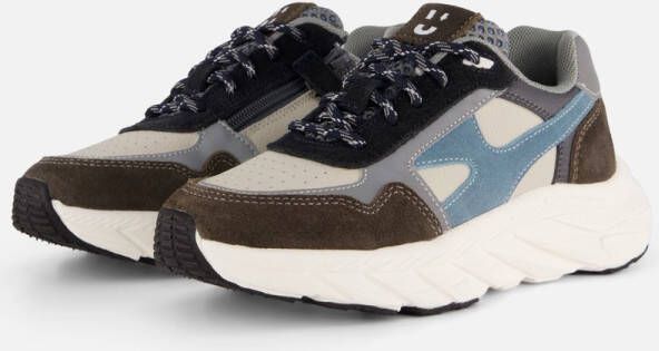 Muyters Sneakers blauw Leer Kinderschoenen