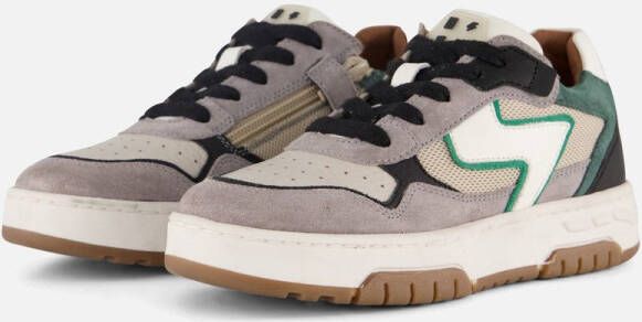 Muyters Sneakers grijs Leer Kinderschoenen