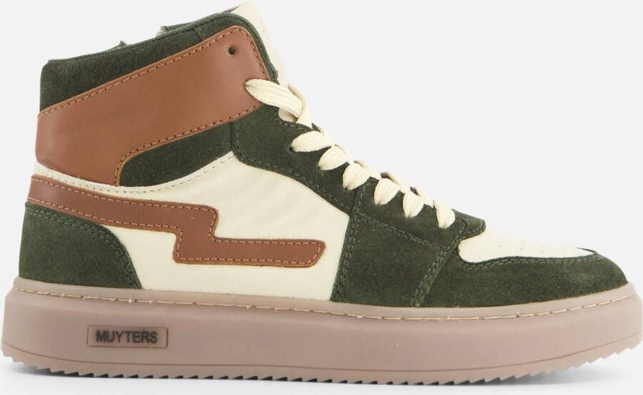 Muyters Sneakers groen Leer