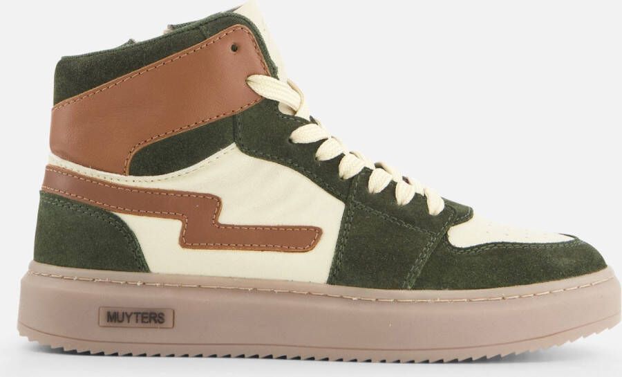 Muyters Sneakers groen Leer