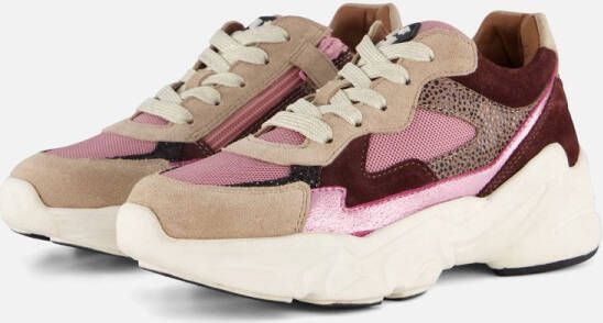 Muyters Sneakers roze Textiel Kinderschoenen
