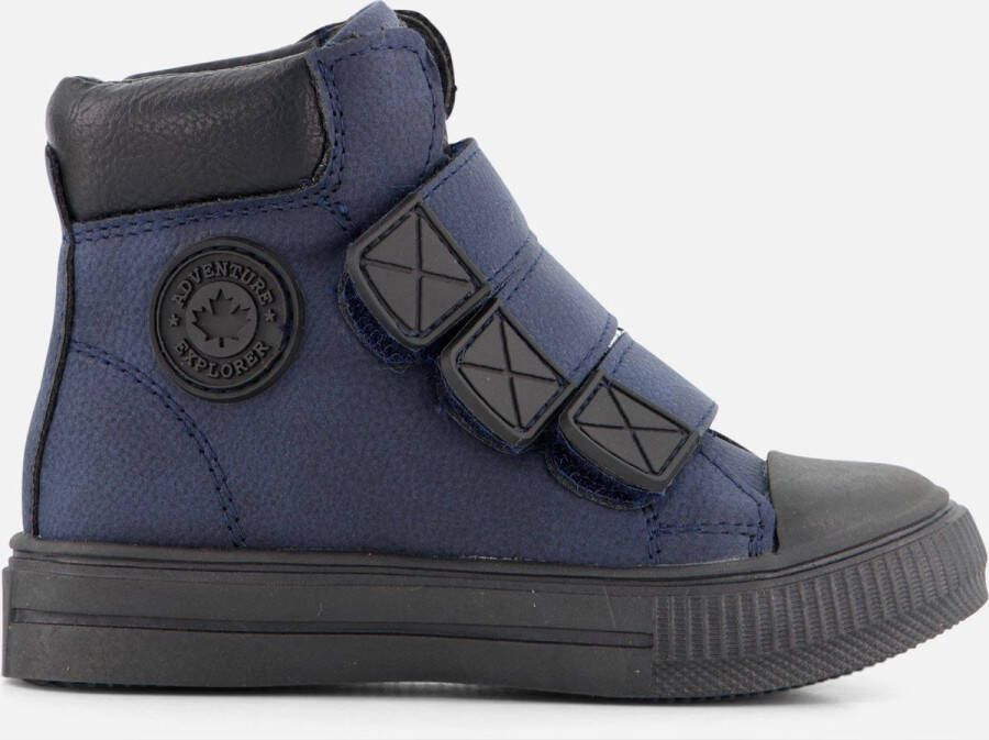 Muyters Velcro Sneakers blauw Imitatieleer