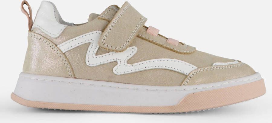 Muyters Velcro Sneakers goud Leer