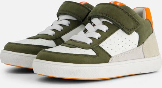 Muyters Velcro Sneakers groen Leer