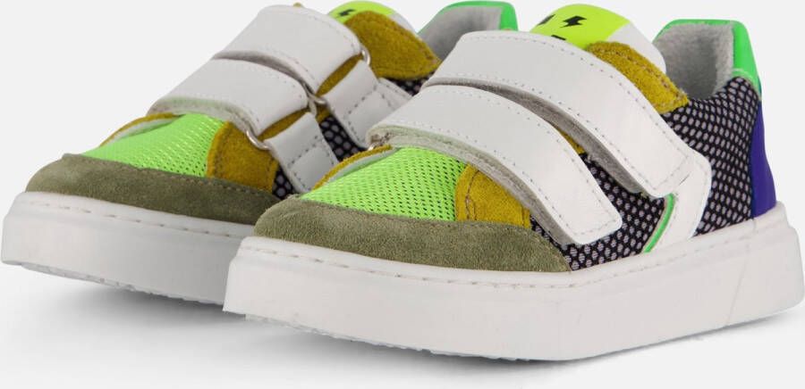 Muyters Velcro Sneakers groen Leer