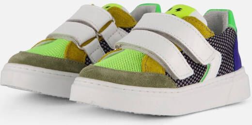 Muyters Velcro Sneakers groen Leer
