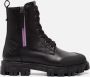 Muyters Veterboots Zwart Leer 032610 Dames - Thumbnail 2