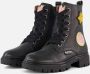 Muyters Veterboots zwart Leer Kinderschoenen - Thumbnail 1