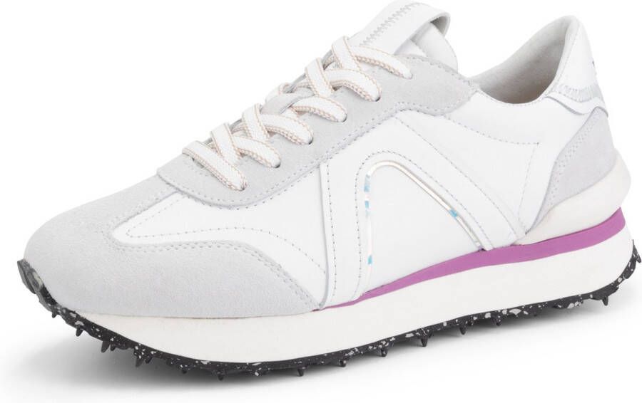 Mysa Bletilla Leren Damessneakers Veterschoenen vrouwen Wit Leer