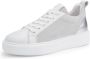 Mysa Fuschia Leren Damessneakers Veterschoenen vrouwen Wit Leer - Thumbnail 1