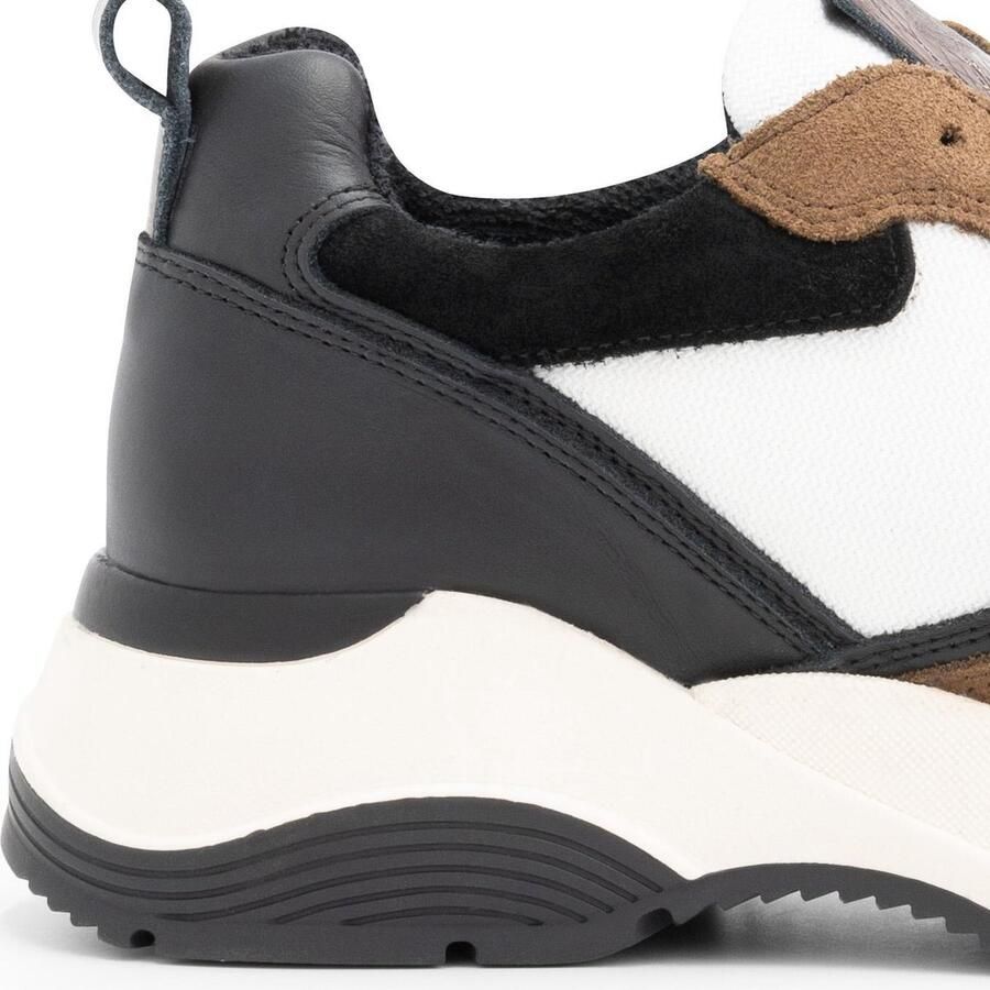 Mysa Rodanthe Leren damessneakers Wit Bruin - Foto 2