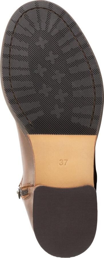 Mysa Susana Dames Leren Enkellaarzen Nette schoenen vrouwen Cognac Bruin Leer - Foto 9