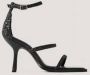 NA-KD Glitter High Heel Vrouwen Sandalen Black - Thumbnail 1