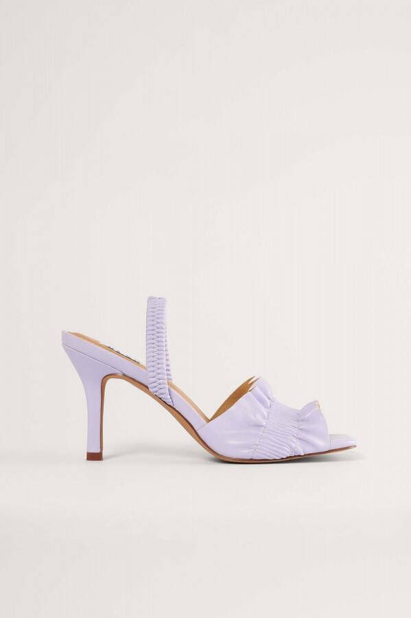 NA-KD NA KD Ruffled Vrouwen Sandalen 36 Lilac