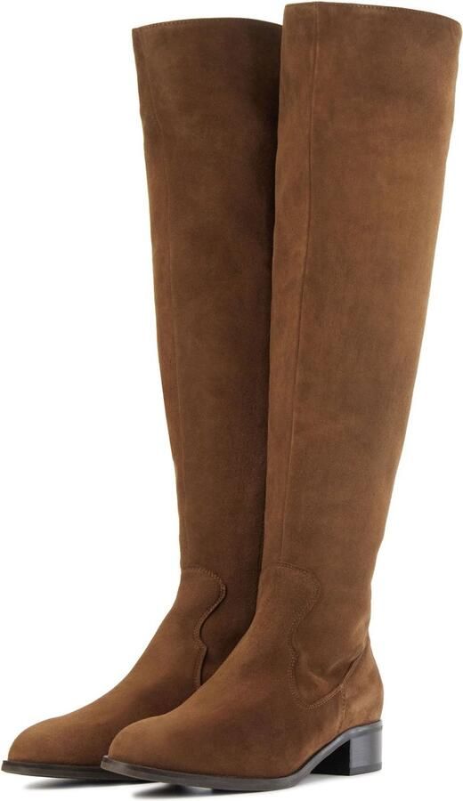 NALINI Hoge Laarzen Dames 22i108 Maat: 43 Materiaal: Suède Kleur: Cognac - Foto 5