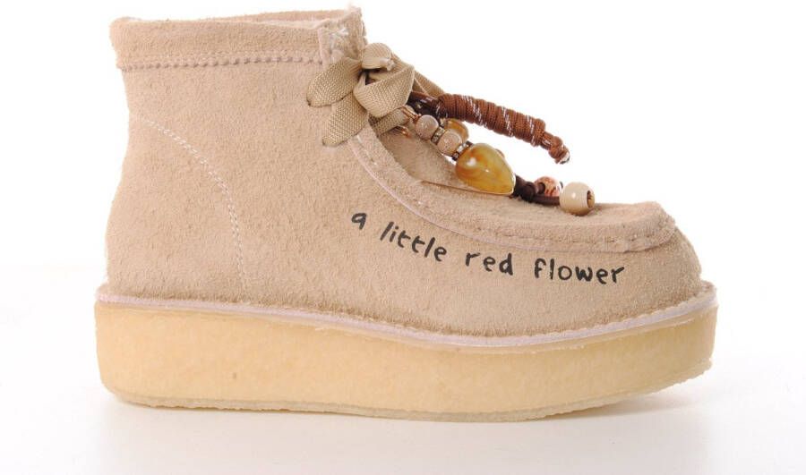 NAN-KU dames boot Likeme suède beige