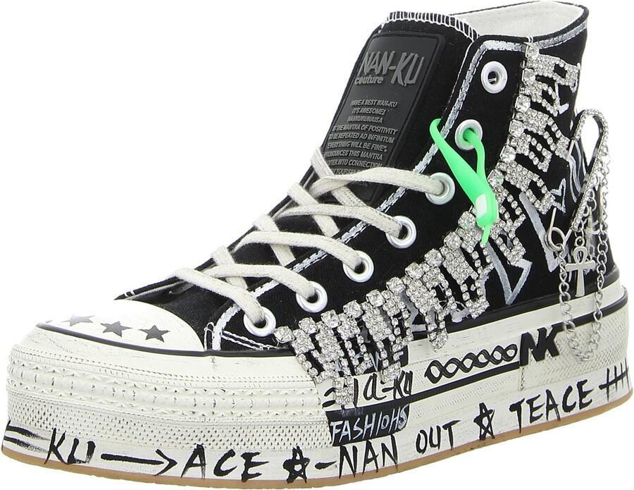 NAN-KU ANA-08A1 dames sneakers zwart