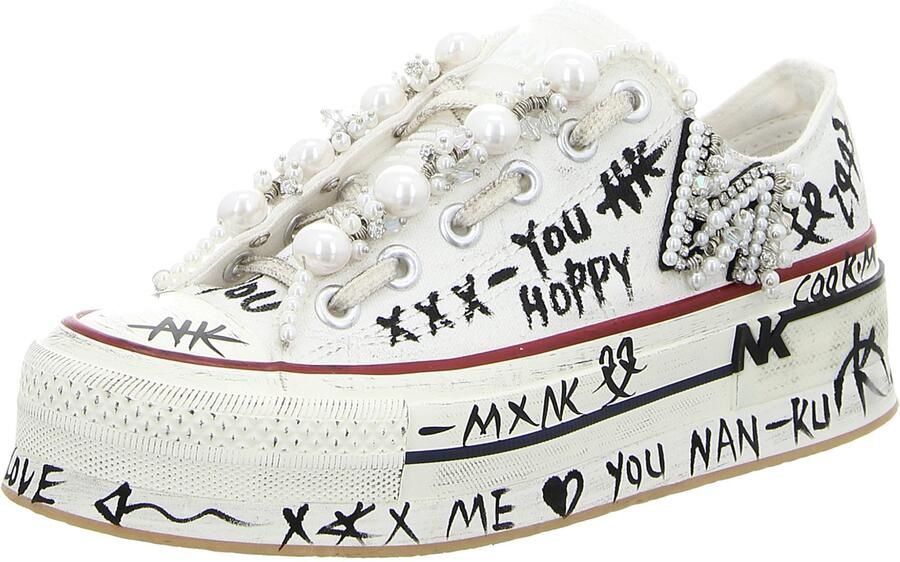 NAN-KU dames sneakers wit