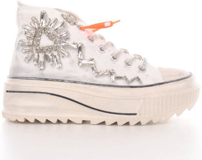 NAN-KU sneaker Forever witte canvas