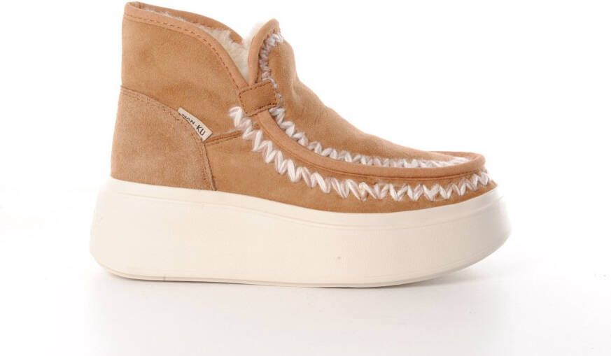 NAN-KU wol gevoerde dames boot suède naturel